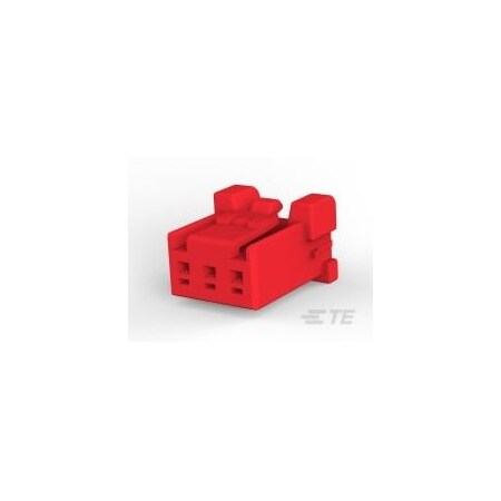 Te Connectivity GRACE INERTIA CONN 2.5 PLUG HSG 3P RED 1-1747066-3